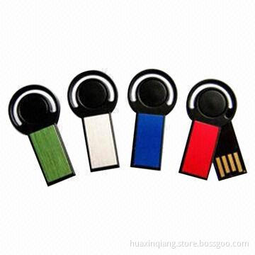 Mini USB2.0 Flash Drives with 128MB-64GB Capacity, OEM and ODM Orders Available